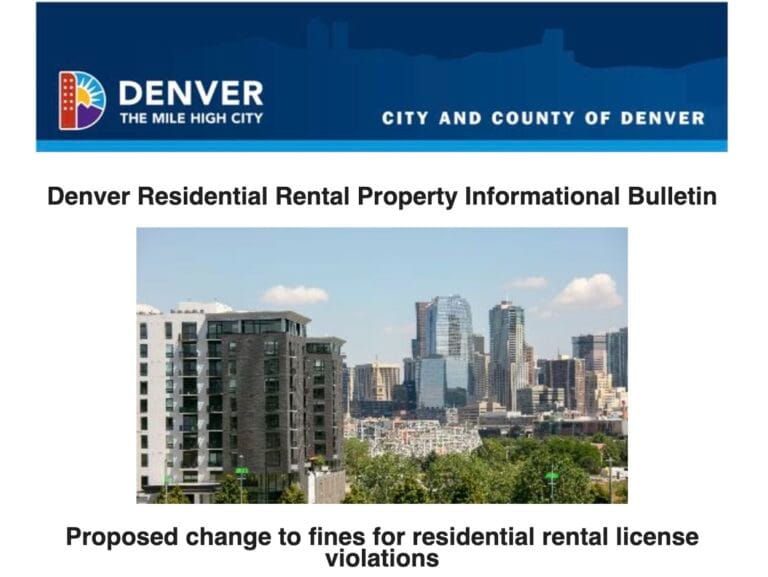 Landlord Alert: Proposed Changes Could Increase Denver Rental License Fines by 400%!