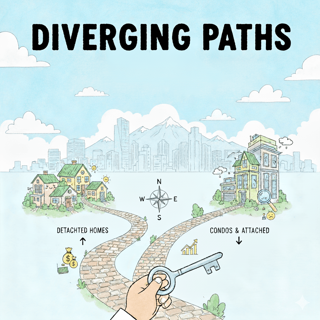 Key choices: Detached homes or condos. Denver real estate market trends